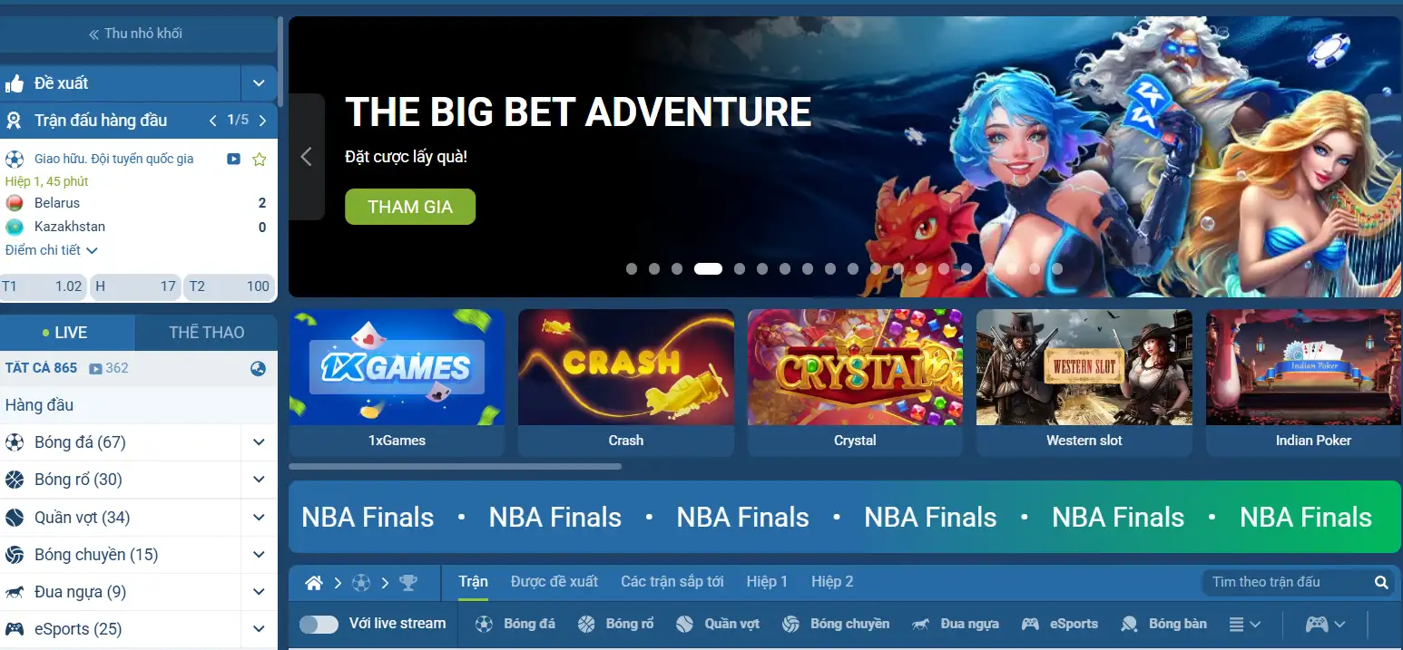 1xbet Vietnam – Trải Nghiệm Casino Nhanh Chóng và An Toàn